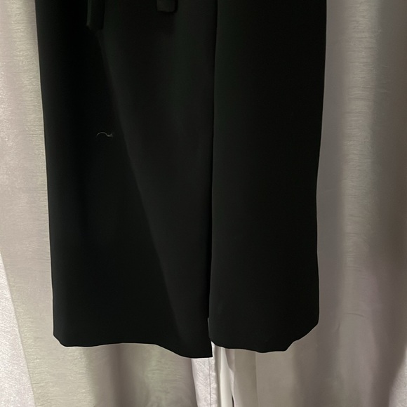 Esprit black wrap dress vintage v in the back size 3/4 lined - Picture 5 of 9